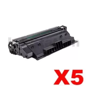 5 x HP CF214X (14X) Compatible Black Toner Cartridge - 17,500 Pages