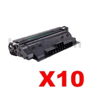 10 x HP CF214X (14X) Compatible Black Toner Cartridge - 17,500 Pages