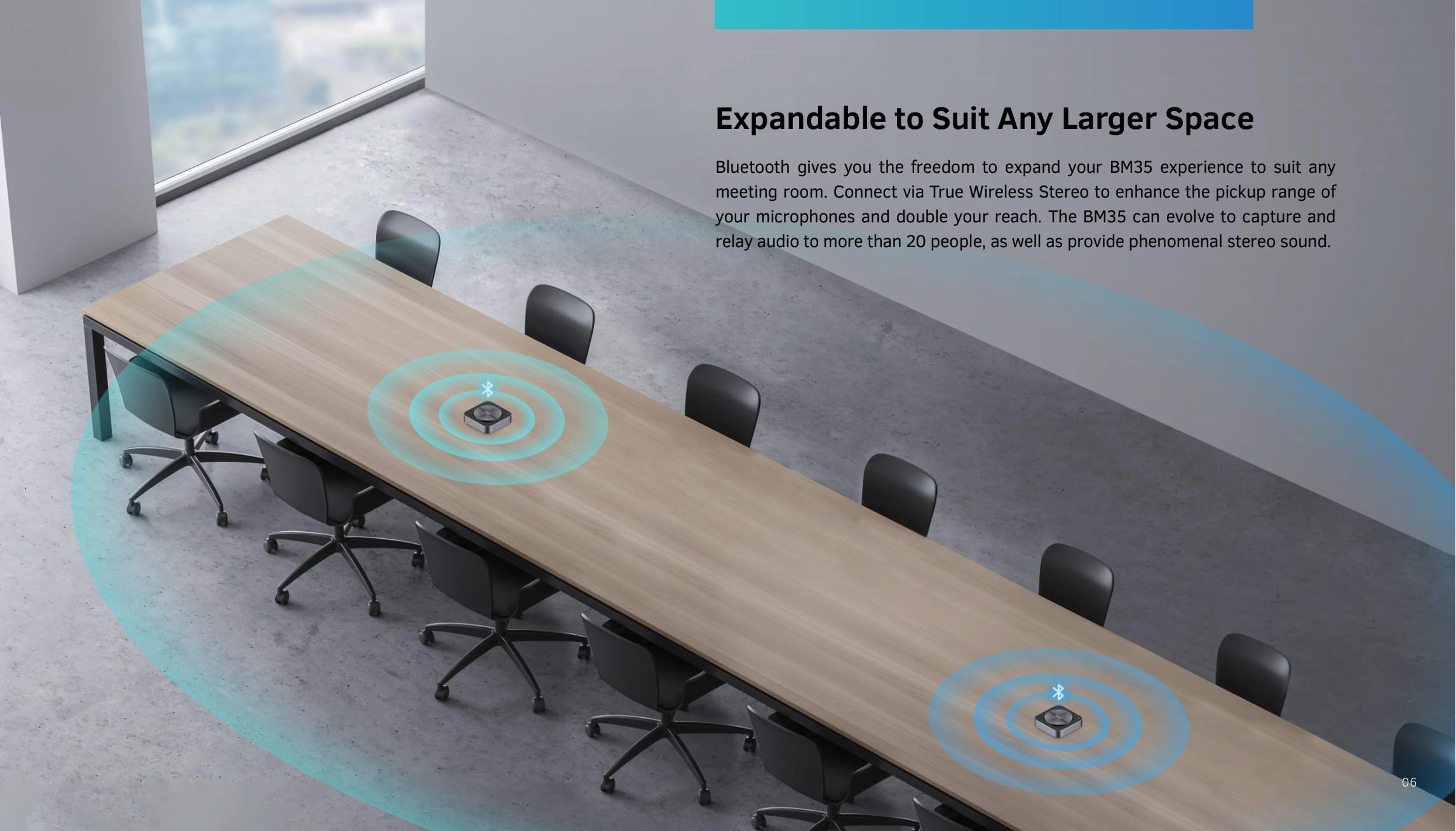 Maxhub Bluetooth *Zoom Certified* Teleconference Speakerphone BM35 6m