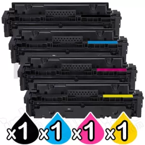 4 Pack Canon CART-055H High Yield Compatible Toner Cartridge Combo [1BK, 1C, 1M, 1Y]