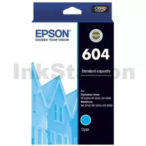 Epson 604 (C13T10G292) Genuine Cyan Inkjet Cartridge - 130 pages