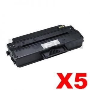 5 x Dell B1260, B1265 Compatible Toner Cartridge - 2,500 pages