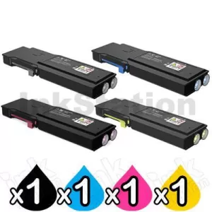 4 Pack Fuji Xerox DocuPrint CP405D, CM405DF Compatible Toner Cartridges [CT202033-CT202036]