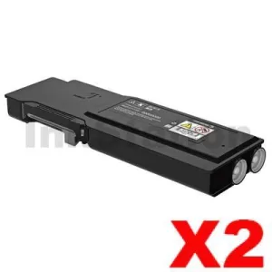 2 x Fuji Xerox DocuPrint CP405D, CM405DF Compatible Black Toner Cartridge - 11,000 pages (CT202033)