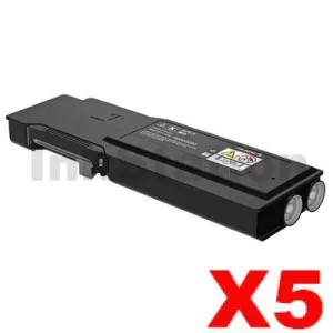5 x Fuji Xerox DocuPrint CP405D, CM405DF Compatible Black Toner Cartridge - 11,000 pages (CT202033)