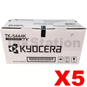 5 x Genuine Kyocera TK-5444K Black Toner Cartridge ECOSYS PA2100, MA2100 - 2,800 pages