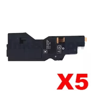 5 x Fujifilm Apeos C325 dw / C325 z, ApeosPrint C325 dw Compatible Black Toner Cartridge - 6,000 pages (CT203486)