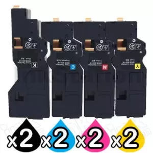 2 Sets of 4 Pack Fujifilm Apeos C325 dw / C325 z, ApeosPrint C325 dw Compatible Toner Cartridges CT203486-CT203489 [2BK,2C,2M,2Y]