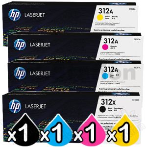 Hp Officejet Pro X476dw Mfp 312A Toner Cartridges 4 Pack High Yield Replacement For HP 312A Toner... 312 Cartridge
