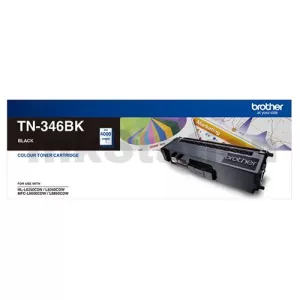 Genuine Brother TN-346BK Black High Yield Toner Cartridge - 4,000 pages