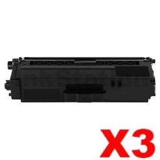 3 x Compatible Brother TN-346BK Black High Yield Toner Cartridge - 4,000 pages