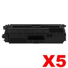 5 x Compatible Brother TN-346BK Black High Yield Toner Cartridge - 4,000 pages