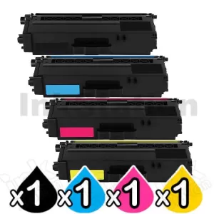 4-Pack Compatible Brother TN-346 High Yield Toner Combo [1BK,1C,1M,1Y]