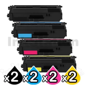 2 sets of 4-Pack Compatible Brother TN-346 High Yield Toner Combo [2BK,2C,2M,2Y]