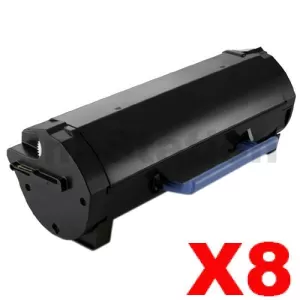 8 x Dell B2360D, B2360DN, B3460DN, B3465DNF Compatible Toner Cartridge - 8,500 pages