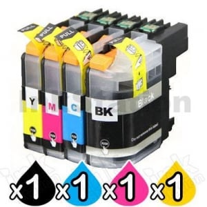 4 Pack Compatible Brother LC-239XL/LC-235XL High Yield Ink Combo [1BK,1C,1M,1Y]