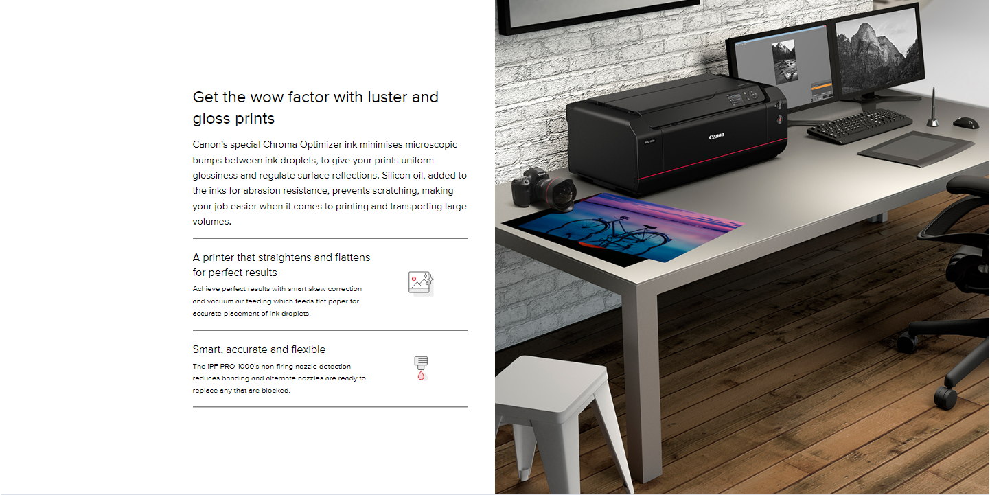 Canon imagePROGRAF PRO1000 A2 ProfessionalGrade Photo Printer InkStation