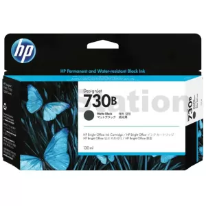 HP 730B Genuine Matte Black 130ML DesignJet Inkjet Cartridge 3ED45A
