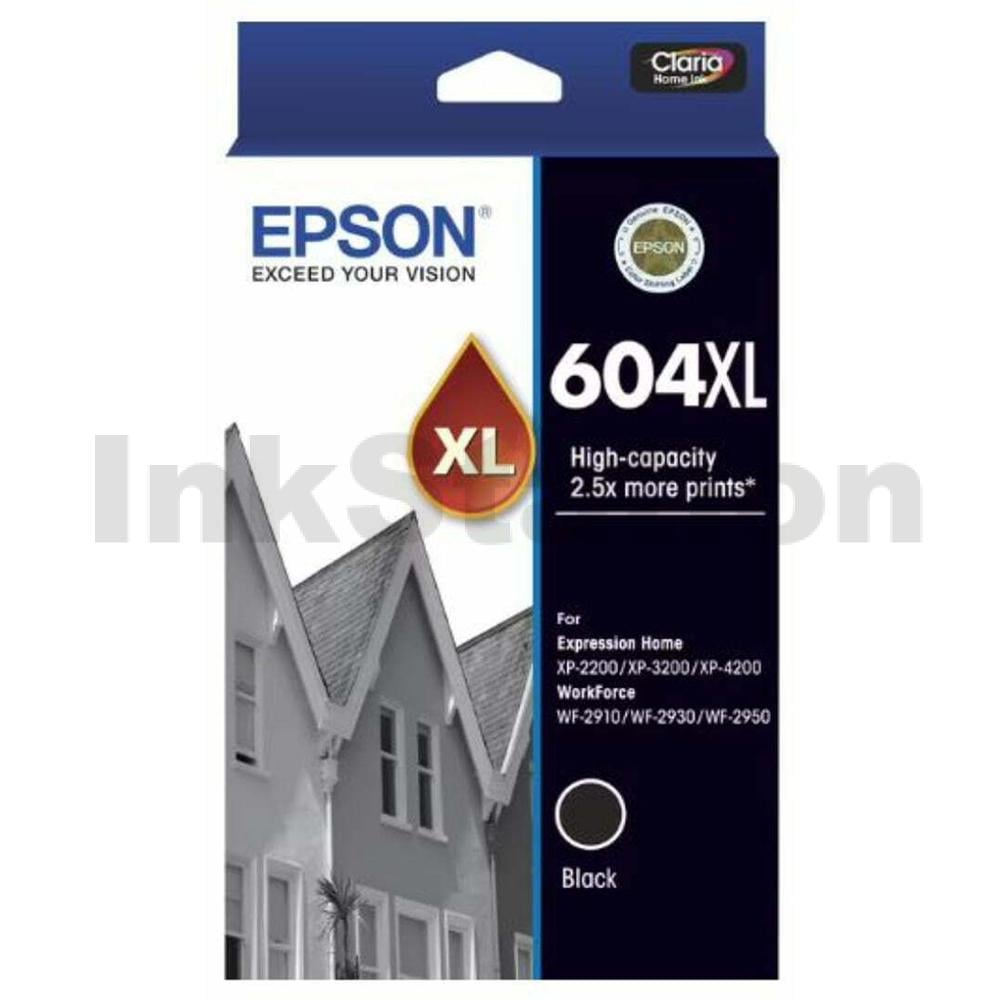 Epson 604XL (C13T10H192) Genuine Black High Yield Inkjet Cartridge