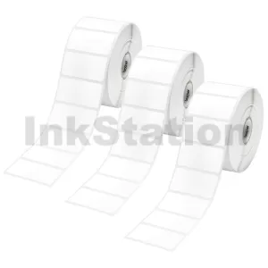 Genuine Brother RD-S05C1 Black Text on White Die Cut Label Roll 51mm x 25mm - 1500 labels per roll (3 Rolls in total)