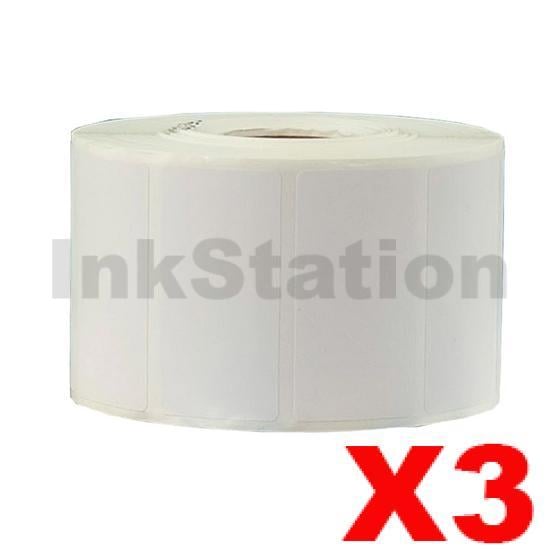 Brother 3 Rolls Compatible RD-S05C1 Black Text on White Die Cut Label ...