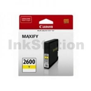 Canon PGI-2600Y Genuine Yellow Ink Cartridge - 700 pages