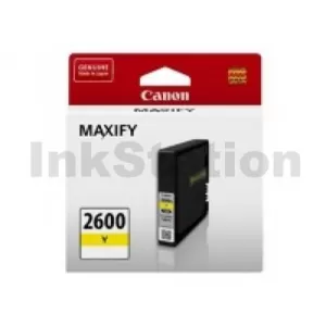 Canon PGI-2600Y Genuine Yellow Ink Cartridge - 700 pages