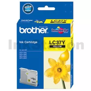 Genuine Brother LC-37Y Yellow Ink Cartridge - 300 pages