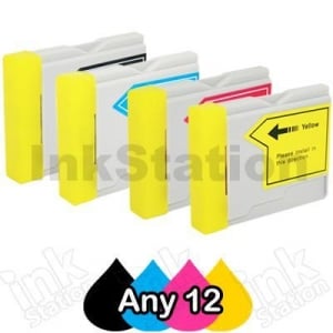 Any 12 Compatible Brother LC-57  Ink Combo High Capacity