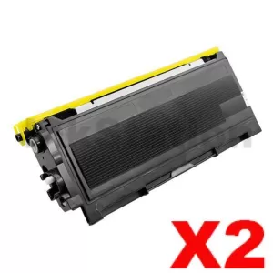 2 x Compatible Brother TN-2025 Black Toner Cartridge - 2,500 pages