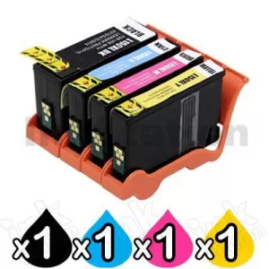 4 Pack Lexmark No.150XL Compatible Ink High Yield Cartridge [1BK,1C,1M,1Y]