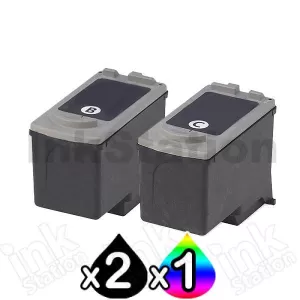 3 pack Canon PG-40 CL-41 Compatible Combo Pack [2BK,1C]