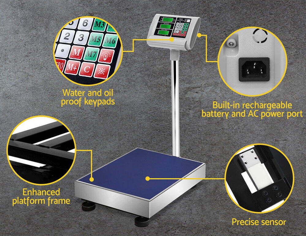300KG Digital Electronic Platform Scale for Commercial Use - InkStation