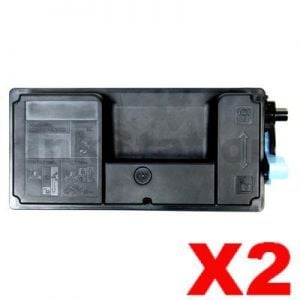 2 x Non-Genuine TK-3134 Black Toner Kit For Kyocera FS-4200DN, FS-4300DN - 25,000 pages