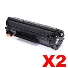 2 x HP CF283X (83X) Compatible Black Toner Cartridge - 2,200 Pages