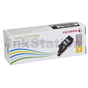Genuine Fuji Xerox Docuprint CM115 CP115 CP116 CM225 CP225 Yellow High Yield Toner Cartridge (CT202267) - 1,400 pages