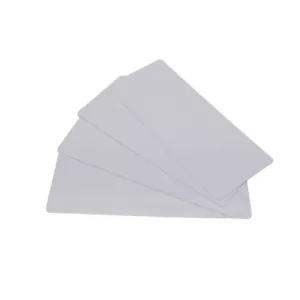 100x Evolis Edikio Flex 0.5mm Long Blank Glossy White PVC Cards 50mm x 120mm