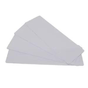 100x Evolis Edikio Flex 0.5mm Long Blank Glossy White PVC Cards 50mm x 150mm