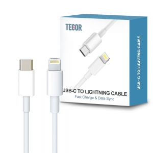 Fast Charger Bundle for iPhone, iPad - Type-C to Lightning Cable (1M) +  Type C Adapter