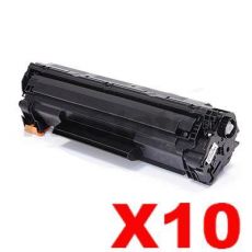 10 x HP CF283X (83X) Compatible Black Toner Cartridge - 2,200 Pages