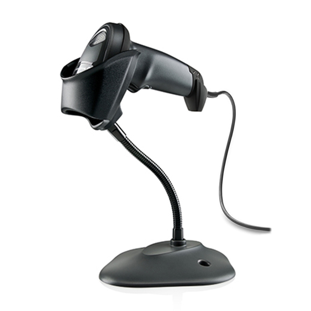 Zebra LI2208 1D Handheld USB Wired Barcode Scanner with Stand Black