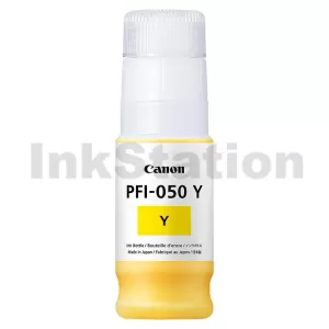 Genuine Canon PFI-050Y Yellow Ink Bottle 70ml