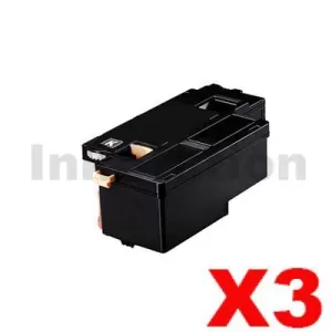 3 x Compatible Fuji Xerox Docuprint CM115 CP115 CP116 CM225 CP225 Black High Yield Toner Cartridge (CT202264) - 2,000 pages