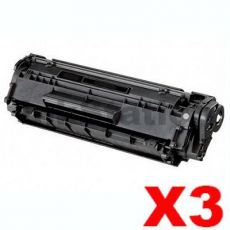 3 x Canon FX-9 Black Compatible Toner Cartridge 2,000 pages