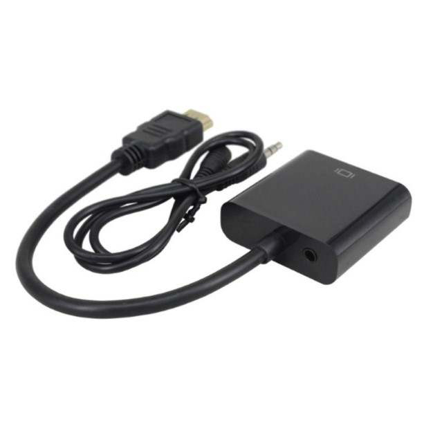 HDMI Male to VGA Female 1080p Adapter Video Cable Converter with Audio ...