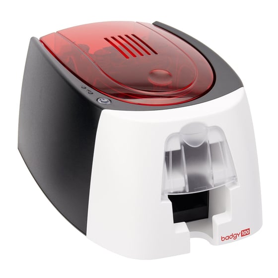 Evolis Badgy 100 Colour Plastic ID Card Printer Starter Package ...