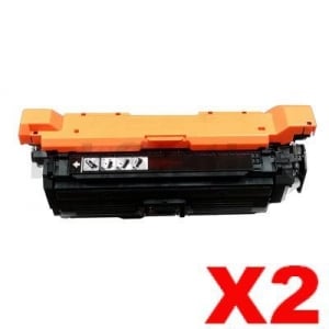 2 x HP CF330X (654X) Compatible Black High Yield Toner Cartridge - 20,500 Pages