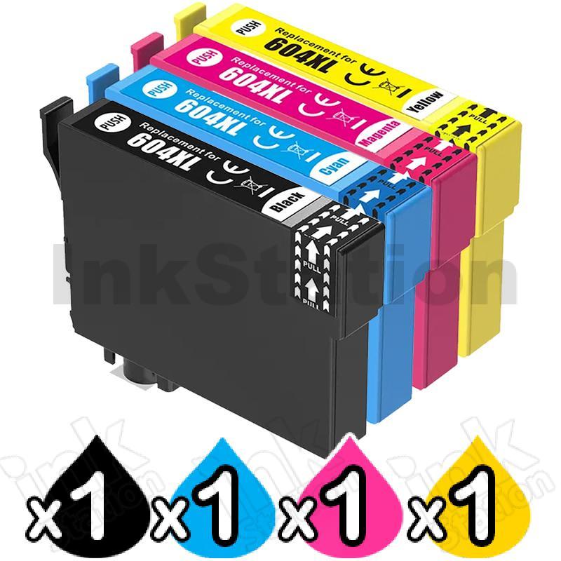 Epson 4 Pack 604xl Compatible High Yield Inkjet Cartridges Combo C13t10h192 C13t10h492 1bk1c 4984