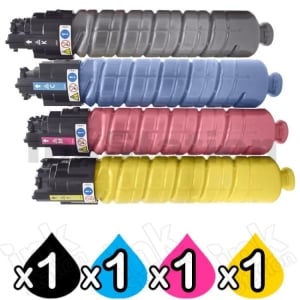 4 Pack Ricoh SP C430DN Compatible Toner Cartridges Combo 821074 - 821077 [BK+C+M+Y]
