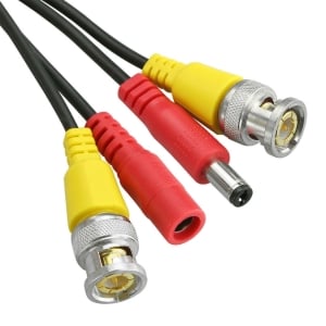 Video and Power BNC Extension Cable for CCTV Security Camera DVR - 15m